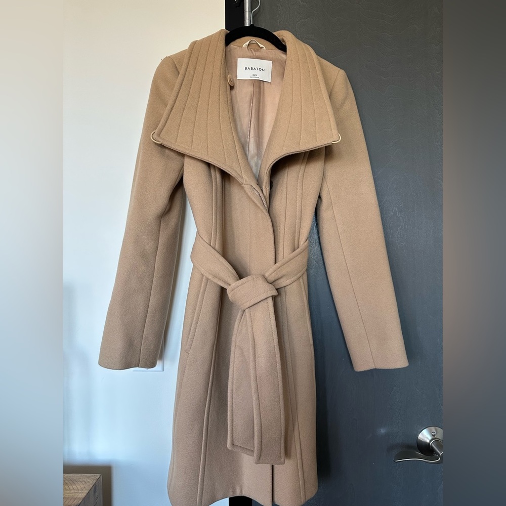 Aritzia Belted Wool Coat